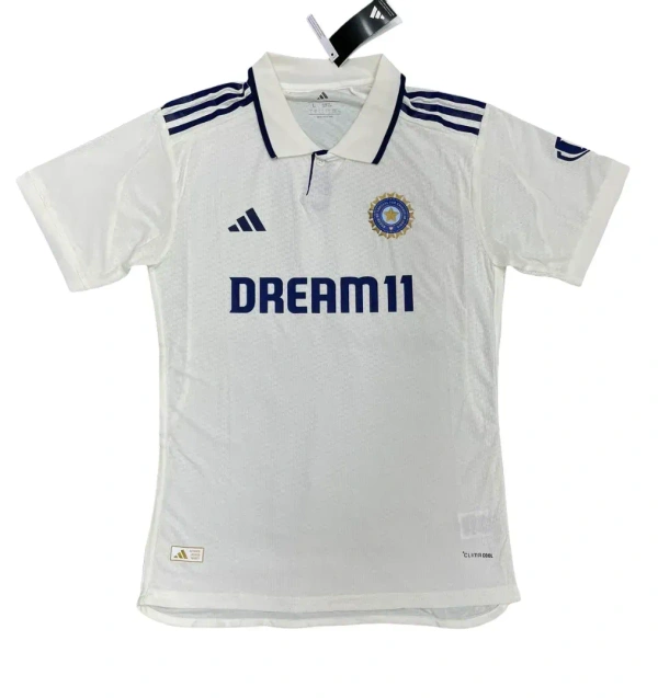 India Cricket Test Player Edition Jersey - L