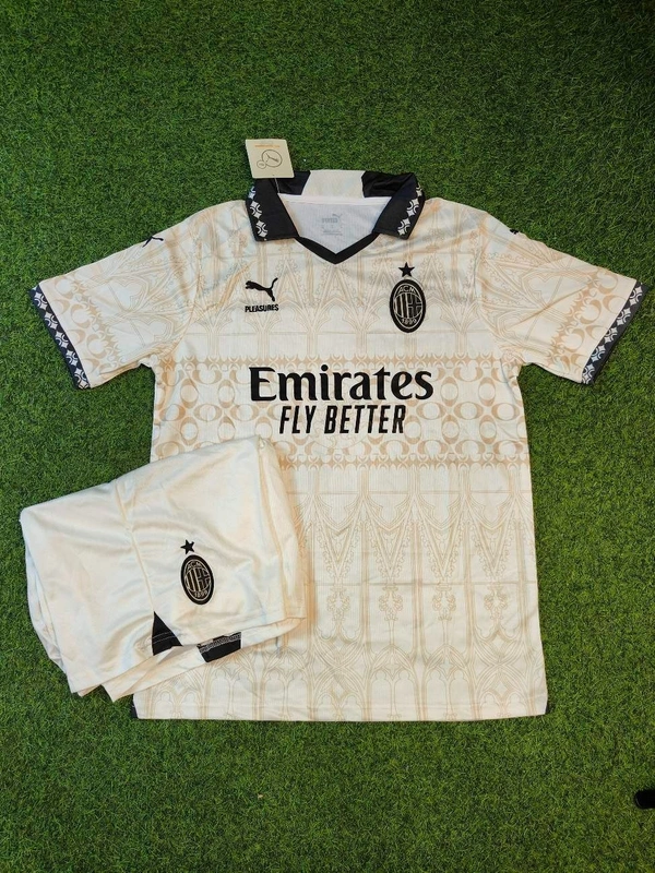 AC Milan White Colour Jersey Set - XL