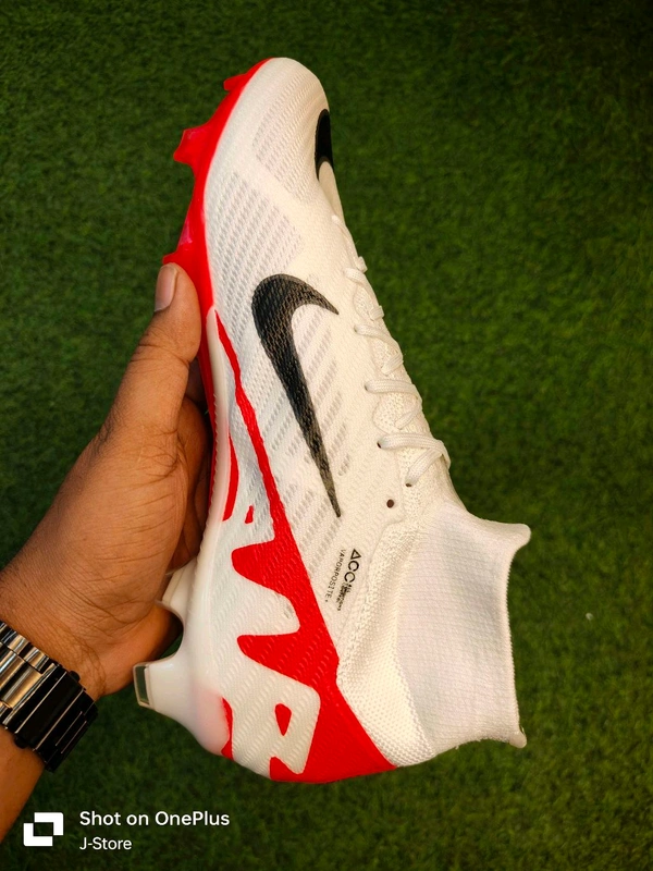 Airzoom Mercurial White Red High Ankle - 7