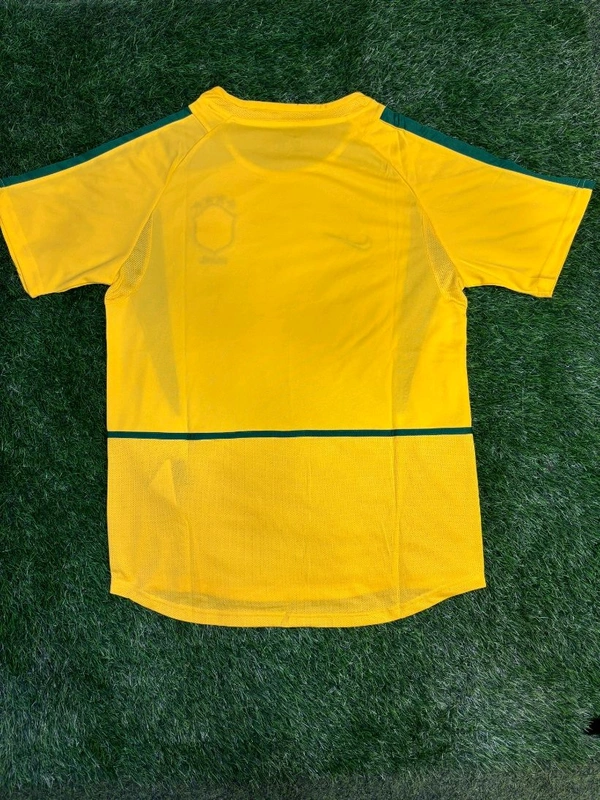 Brazil 2002 World Cup Home Retro Jersey - M