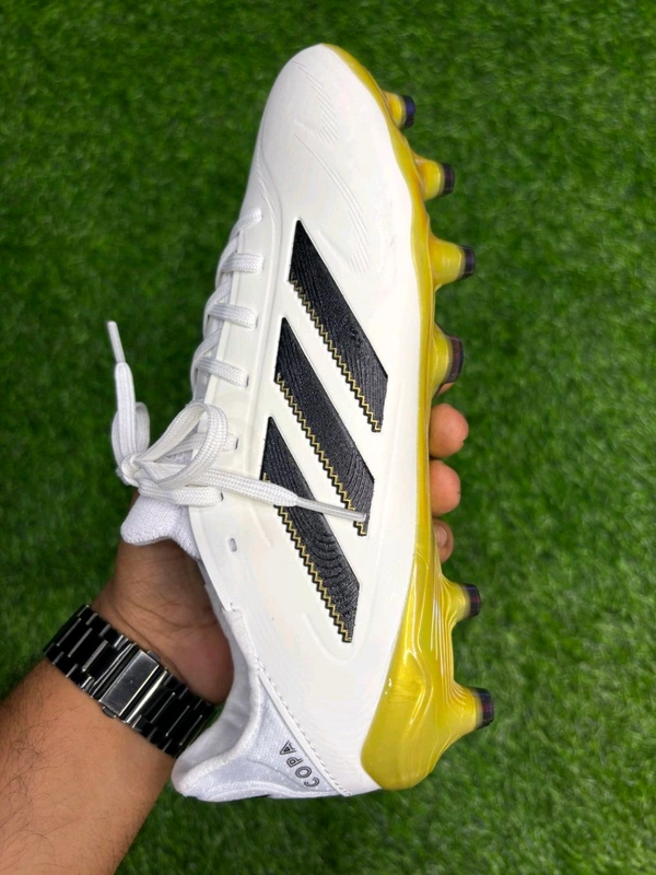 Copa Pure 3 Elite White & Green With Lace FG - 6.5