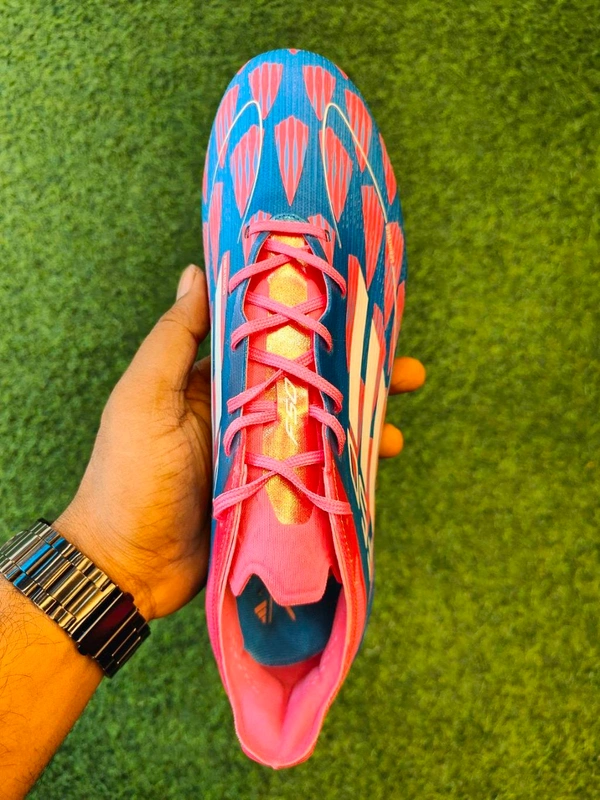 F50 Elite Multi Ground Pink And Blue Colour With Less - 7.5