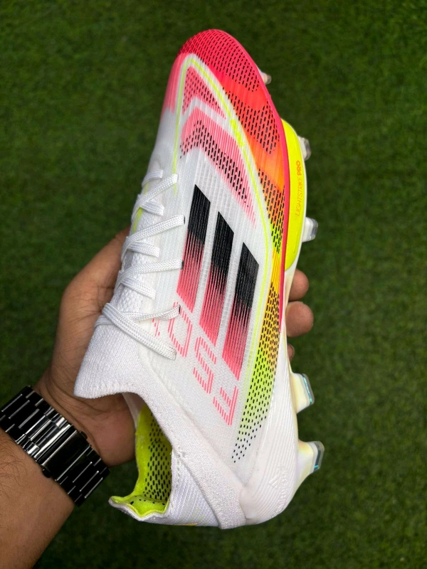 F50+ White And Orange Colour Mix With Lace - 9