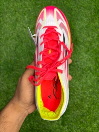 F50 White Orange Mix Colour AG/Turf With Lace - 6.5