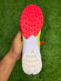 F50 White Orange Mix Colour AG/Turf With Lace - 7.5