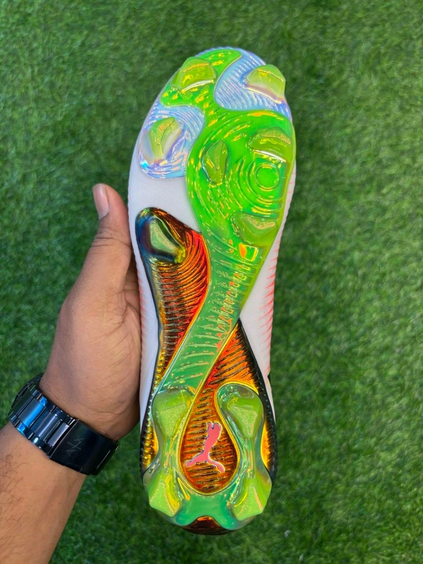 Future 8 Ultimate White And Orange FG With Lace - 7.5