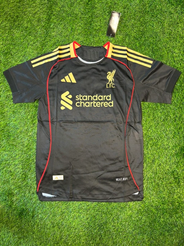 Liverpool FC Black Colour Player Edition Half Sleeve - XL