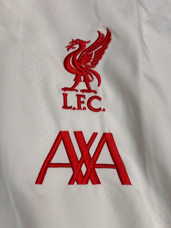 Liverpool FC White And Black Colour Windbreaker - M