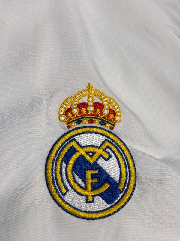 Madrid White And Blue Colour Windbreaker Jacket - S