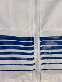 Madrid White And Blue Colour Windbreaker Jacket - L