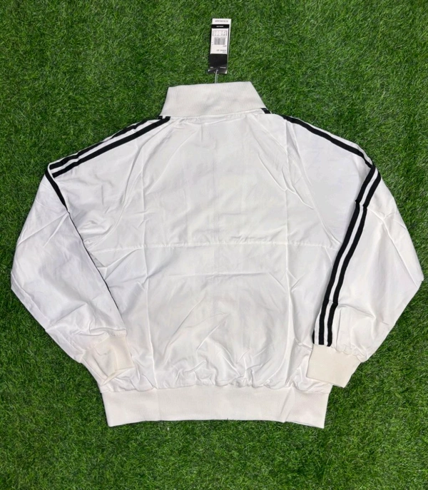Madrid White And Blue Colour Windbreaker Jacket - L