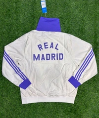 Madrid White And Purple Colour Windbreaker Jacket - XL