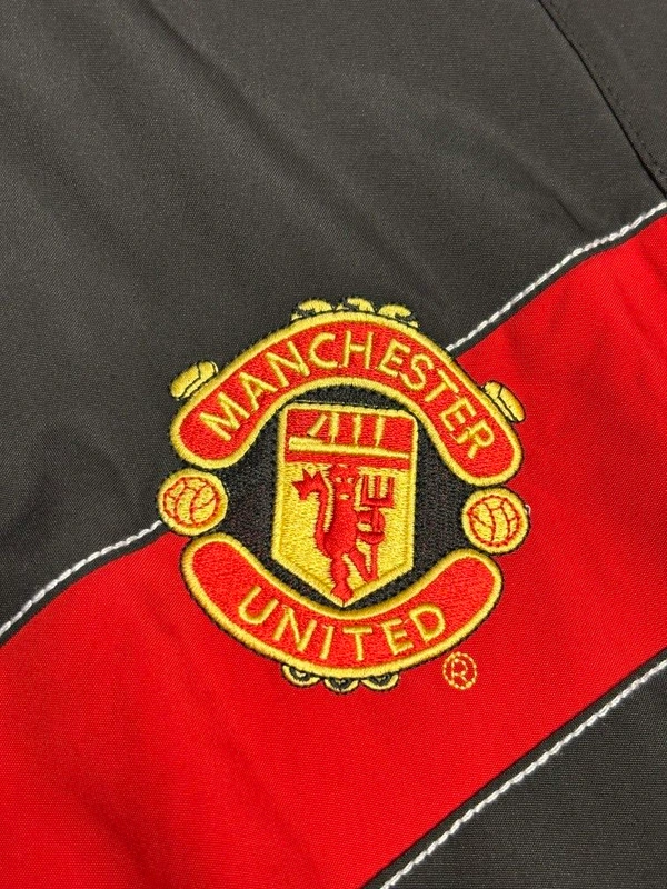 Manchester United Black And Red Colour Windbreaker Jacket - L
