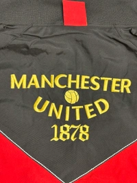 Manchester United Black And Red Colour Windbreaker Jacket - L