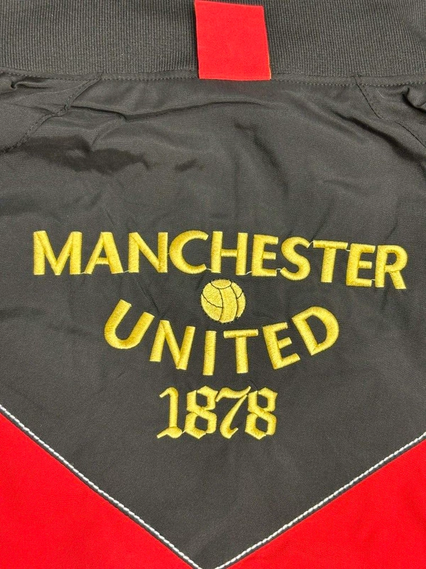 Manchester United Black And Red Colour Windbreaker Jacket - XL