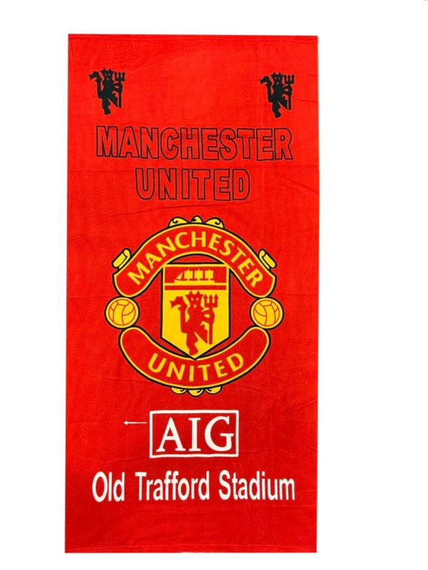Manchester United Logo Printed Premium Quality Towel (55*23 In)