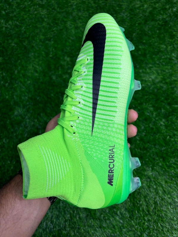 Mercurial Superfly 5 Green Top Ankle FG - 5.5