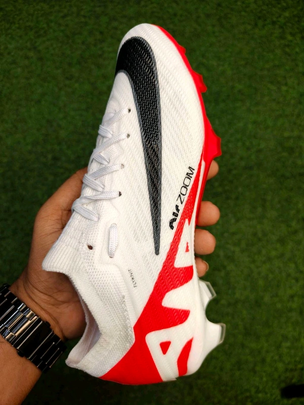 Mercurial Superfly 9 Elite White Red Low-top With Lace - 5.5