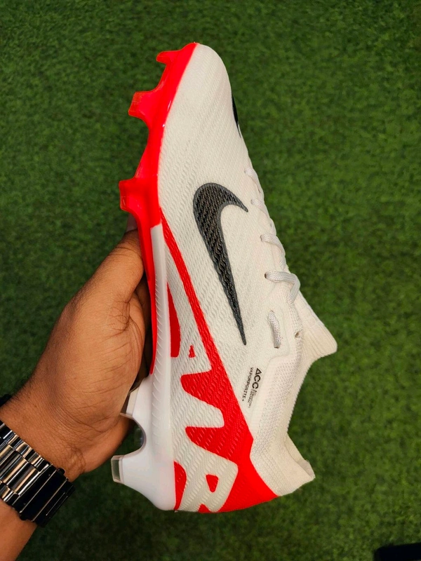 Mercurial Superfly 9 Elite White Red Low-top With Lace - 5.5