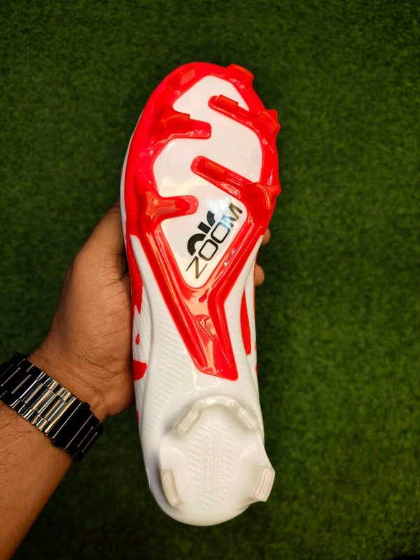 Mercurial Superfly 9 Elite White Red Low-top With Lace - 5.5