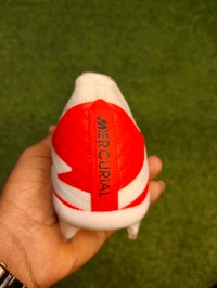 Mercurial Superfly 9 Elite White Red Low-top With Lace - 5.5