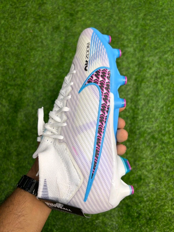 Mercurial Superfly 9 High-top FG/AG White Colour - 7.5