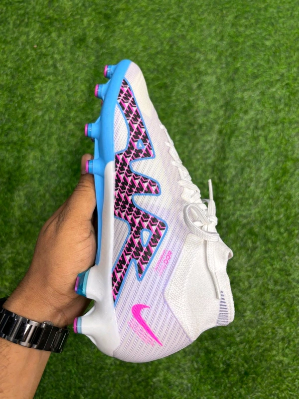 Mercurial Superfly 9 High-top FG/AG White Colour - 7.5