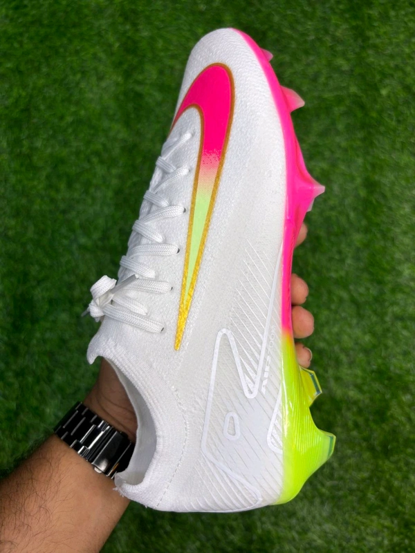 Mercurial Vapor 16 Elite White Pink Low-top With Lace FG - 7.5