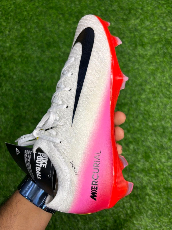 Mercurial Vapor 16 White Red Low-top With Lace FG - 5.5