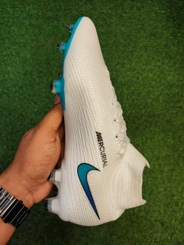 Mercurial Vapor Elite 13 White Colour High Ankle With Less - 7.5