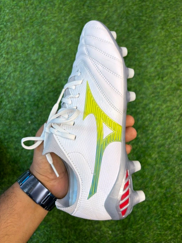 Mizuno Neo 3 White And Silver FG With Lace - 6