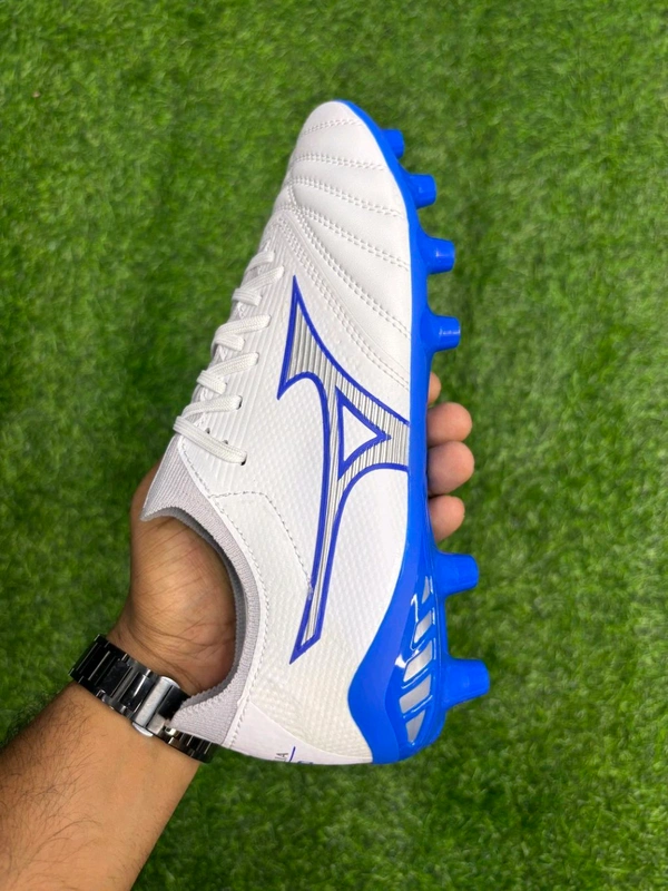 Mizuno Neo White And Blue Low-top FG With Lace - 6.5