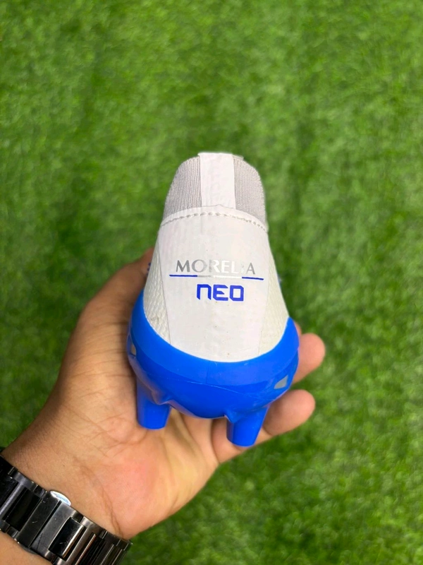 Mizuno Neo White And Blue Low-top FG With Lace - 6.5