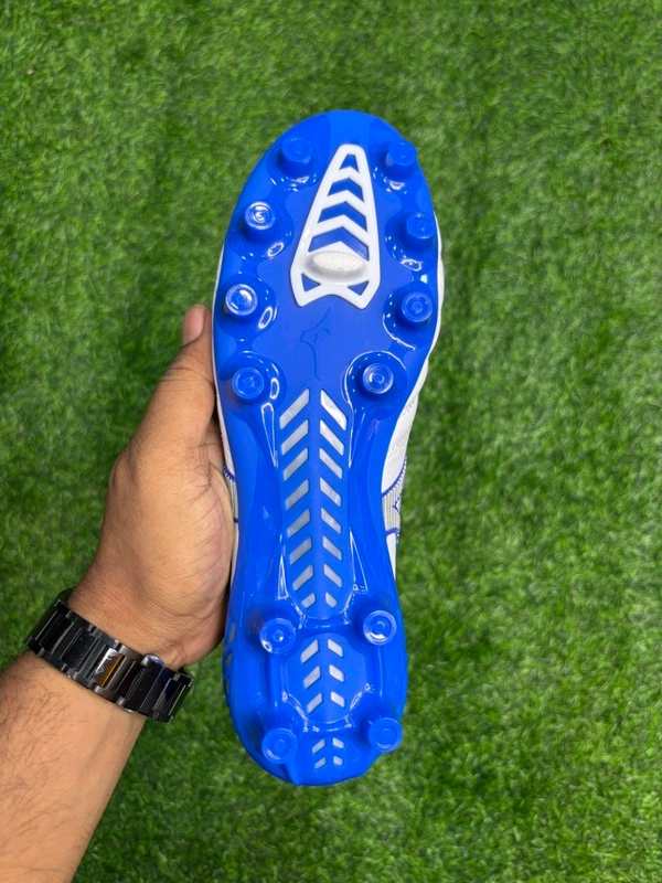 Mizuno Neo White And Blue Low-top FG With Lace - 9