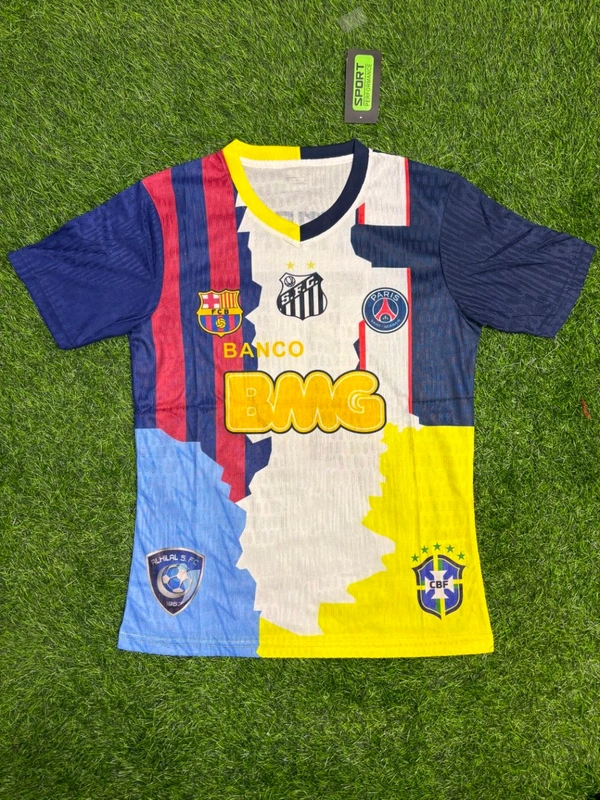 Neymar Jr Tribute Combo Jersey Player Edition Half Sleeve - L