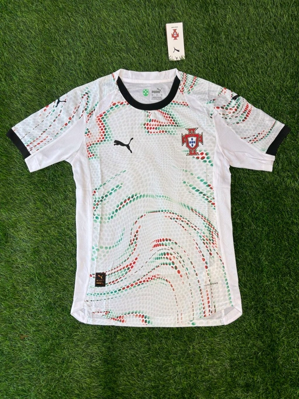 Portugal 2025 Away White Half Sleeve Player Edition - S