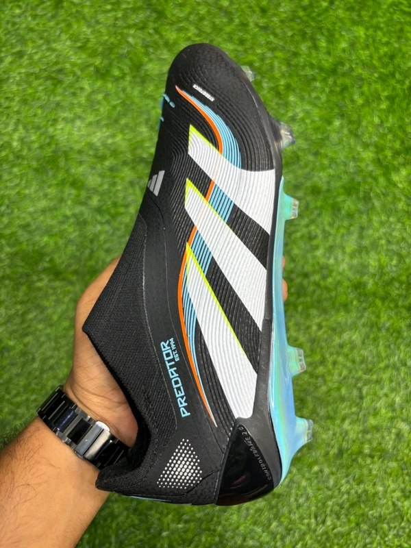 Predator Elite Black And Mix Colour Low-top FG without Lace - 7.5