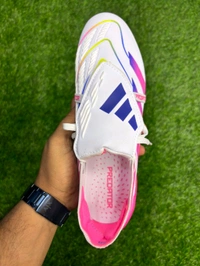 Predator Elite Foldover Grey And Pink Colour FG With Lace - 8