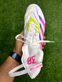 Predator Elite Foldover Grey And Pink Colour FG With Lace - 8
