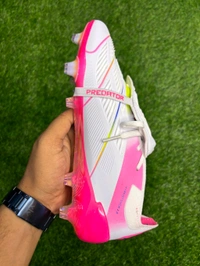 Predator Elite Foldover Grey And Pink Colour FG With Lace - 6