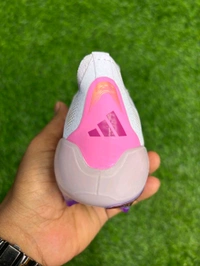 Predator Elite White And Pink Colour FG Without Lace - 9.5