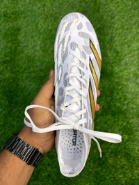 Predator Grey And Gold Colour FG With Lace - 8