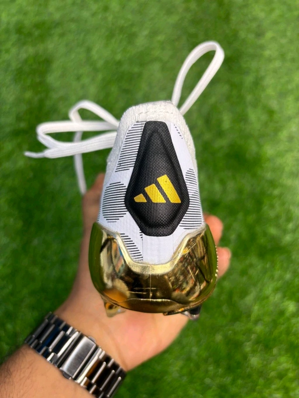 Predator Grey And Gold Colour FG With Lace - 8