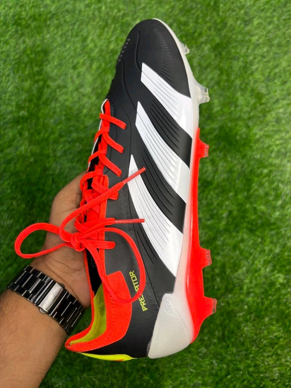 Predator Red And Black Colour FG With Lace - 8