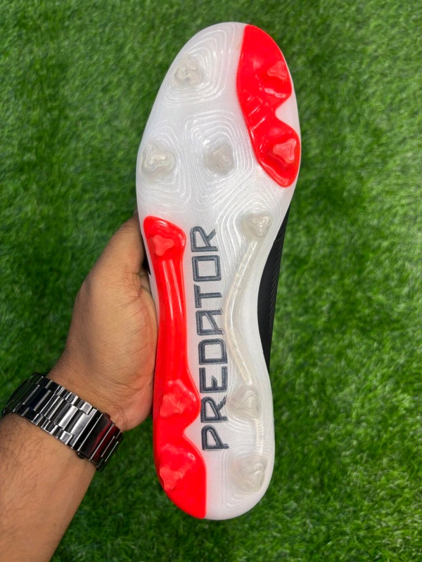 Predator Red And Black Colour FG With Lace - 8