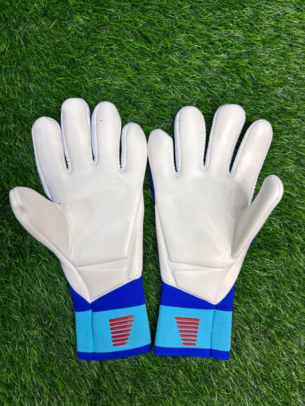 Predator White And Blue GK Gloves - 9