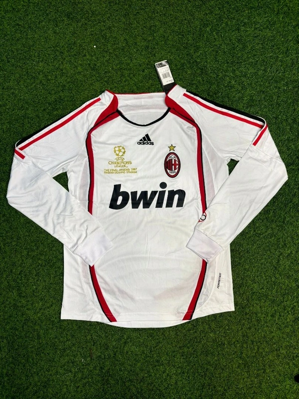 Retro Ac Milan 2006-07 Away Long Sleeve Jersey - M