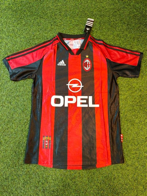 Retro AC Milan Home 1998-99 Half Sleeve - S