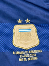 Retro Argentina 2014 World Cup Final Half Sleeve With Short - XL