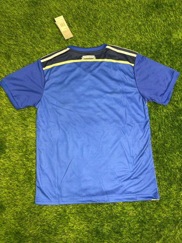 Retro Argentina 2014 World Cup Final Half Sleeve With Short - XL